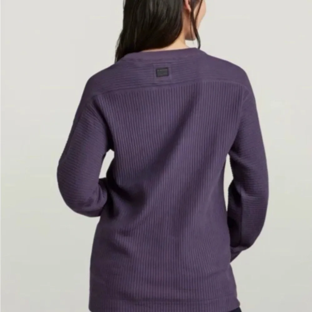 NWT - G Star Raw Women Swedish Army Ribbed Crew Sweater - Picture 2 of 6